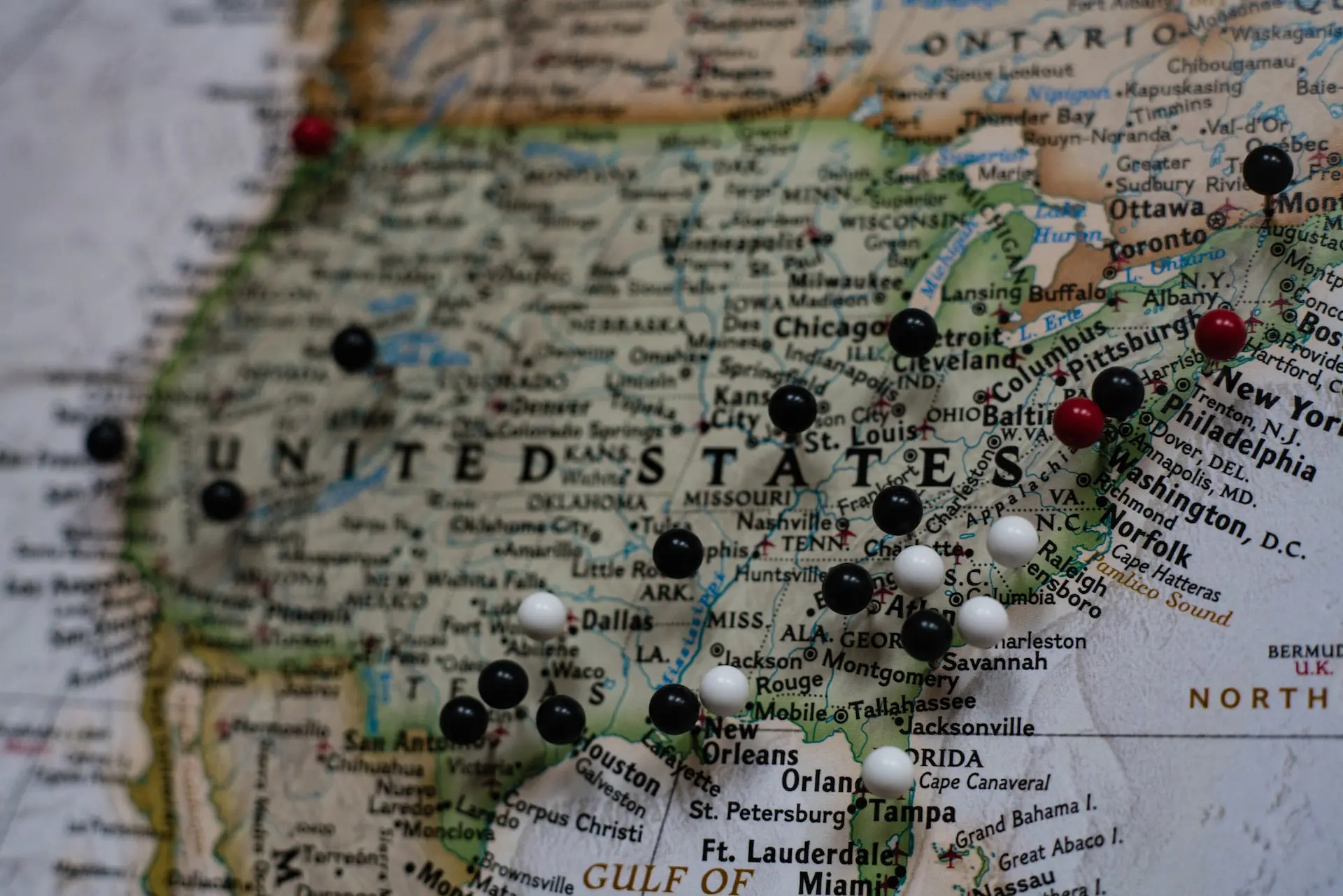 united states map
